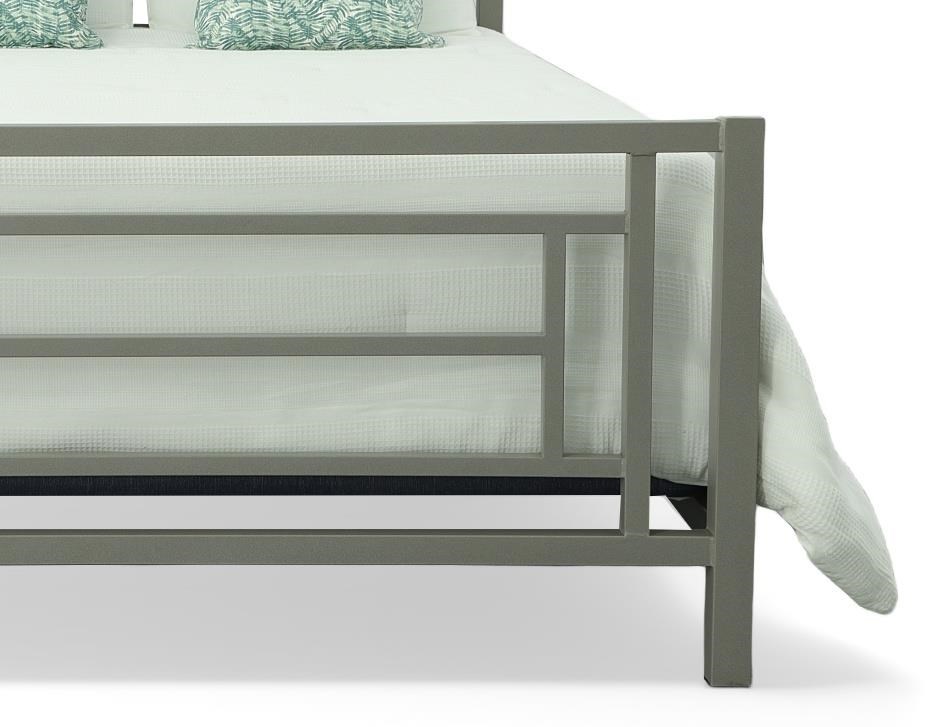 Wesley Allen Iron Beds 1320 Queen Contemporary Sunset Iron Bed Esprit